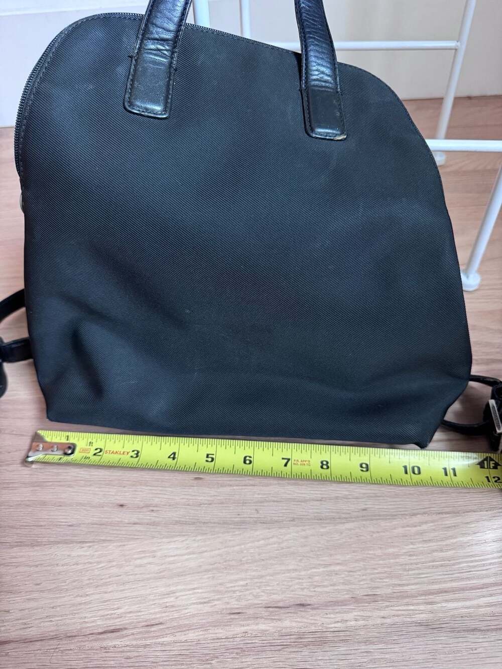 Vintage Coach Black Nylon Leather Trim Mini Backpack Bag No. 9K-7404 Y2K - Picture 4 of 10